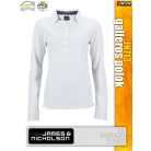 James & Nicholson JN713 női hosszúujjú prémium galléros póló