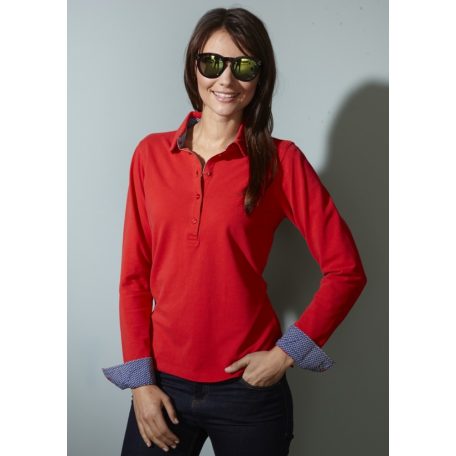 James & Nicholson JN713 női hosszúujjú prémium galléros póló