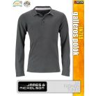 James & Nicholson JN714 férfi prémium hosszúujjú galléros póló