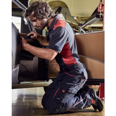 James & Nicholson COLORSTYLE CARBON technikai pamutgazdag deréknadrág - munkaruha