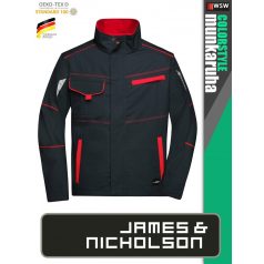   James & Nicholson COLORSTYLE CARBON technikai pamutgazdag kabát - munkaruha