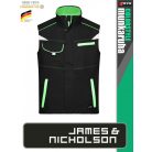 James & Nicholson COLORSTYLE BLACK technikai pamutgazdag mellény - munkaruha
