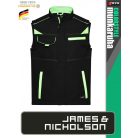 James & Nicholson COLORSTYLE BLACK technikai softshell mellény - munkaruha