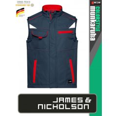  James & Nicholson COLORSTYLE CARBON technikai softshell mellény - munkaruha