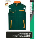 James & Nicholson COLORSTYLE DARKGREEN technikai softshell mellény - munkaruha