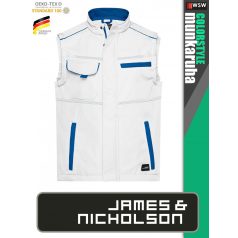   James & Nicholson COLORSTYLE WHITE technikai softshell mellény - munkaruha