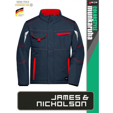 James & Nicholson COLORSTYLE CARBON technikai bélelt softshell kabát - munkaruha