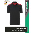 James & Nicholson COLORSTYLE CARBON technikai kétszínű galléros póló - munkaruha