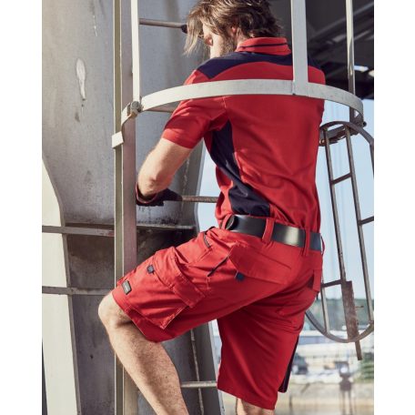 James & Nicholson COLORSTYLE BROWN technikai pamutgazdag rövidnadrág - munkaruha