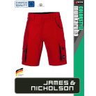 James & Nicholson COLORSTYLE BLACK technikai pamutgazdag rövidnadrág - munkaruha