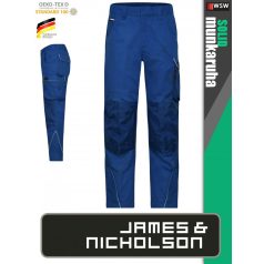   James & Nicholson SOLID DARKROYAL technikai kopásálló deréknadrág - munkaruha