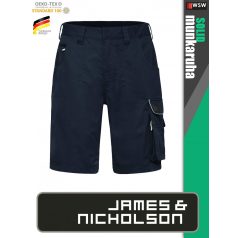   James & Nicholson SOLID NAVY technikai kopásálló rövidnadrág - munkaruha