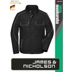  James & Nicholson SOLID BLACK technikai softshell kabát - munkaruha