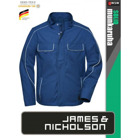 James & Nicholson SOLID DARKROYAL technikai softshell kabát - munkaruha