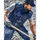 James & Nicholson SOLID OLIVE technikai átmeneti softshell mellény - munkaruha