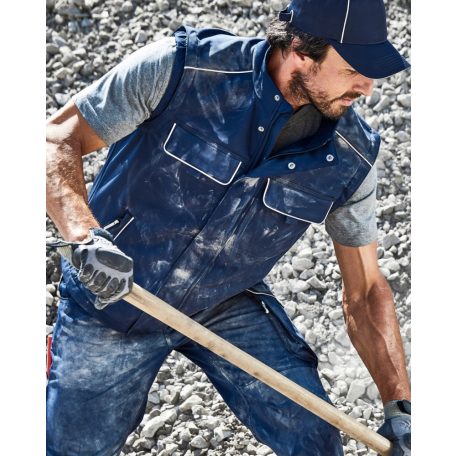 James & Nicholson SOLID RED technikai átmeneti softshell mellény - munkaruha