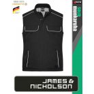 James & Nicholson SOLID BLACK technikai hőtükrös bélelt softshell mellény - munkaruha