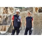 James & Nicholson SOLID CARBON technikai hőtükrös bélelt softshell mellény - munkaruha