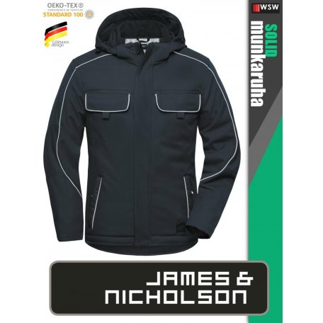 James & Nicholson SOLID CARBON technikai hőtükrös bélelt softshell kabát - munkaruha