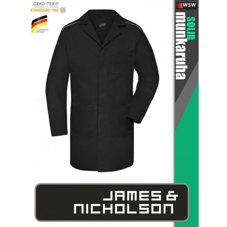 James & Nicholson SOLID BLACK technikai kopásálló köpeny - munkaruha