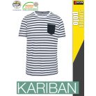 Kariban STRIPED férfi póló - munkapóló