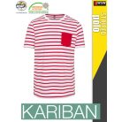 Kariban STRIPED férfi póló - munkapóló