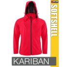 Kariban Softshell Hooded férfi kapucnis kabát - polár belső