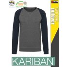 Kariban TWO TONE férfi prémium pulóver - munkaruha