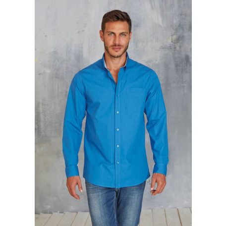 Anvil POPELINE WASHED LS hosszúujjú férfi ing