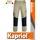 Kapriol KAVÍR BEIGE technikai erősített slimfitt munkanadrág - munkaruha