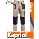 Kapriol SMART BEIGE technikai kopásálló munkanadrág - munkaruha