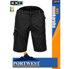   Portwest KX3 BLACK prémium ripstop rövidnadrág - munkaruha