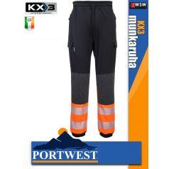 Portwest KX3 BLACK prémium flexi deréknadrág - munkaruha