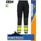 Portwest KX3 BLACK_YELLOW prémium flexi deréknadrág - munkaruha