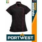Portwest MEDICAL BLACK WRAP női tunika köpeny - munkaruha