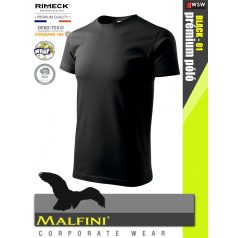   Malfini BASIC BLACK 100% pamut prémium póló 160 g/m2 - munkaruha