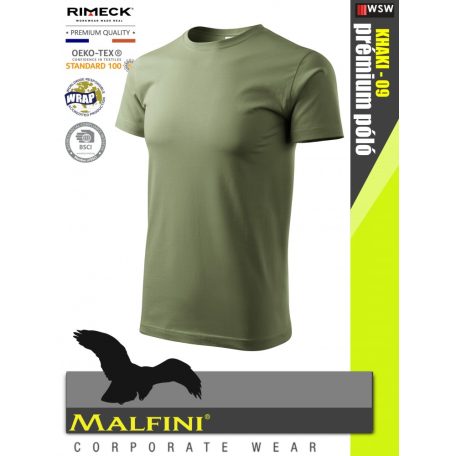 Malfini BASIC KHAKI 100% pamut prémium póló 160 g/m2 - munkaruha