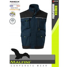   Malfini RIMECK NAVY kevertszálas technikai munkamellény - munkaruha
