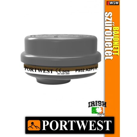 Portwest P952 bajonettzáras szűrőmaszk betét - A2P3 - 4 db
