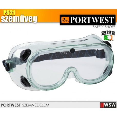 Portwest PS21 vegyvédelmi szemüveg - védőszemüveg