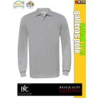 B&C SAFRAN TT LS hosszúujjú galléros férfi póló