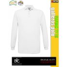 B&C SAFRAN TT LS hosszúujjú galléros férfi póló