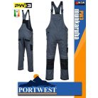 Portwest PW3 GREY kantárosmunkanadrág - munkaruha
