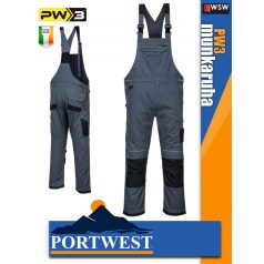 Portwest PW3 GREY kantárosmunkanadrág - munkaruha