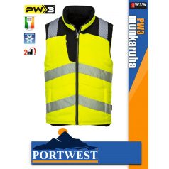 Portwest PW3 YELLOW jólláthatósági vízálló munkakabát - munkaruha