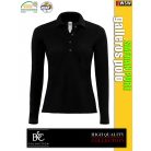 B&C SAFRAN PURE LSL WOMEN hosszúujjú galléros női póló