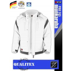 Qualitex PRO 245 WHITEGREY prémium technikai kabát - munkaruha