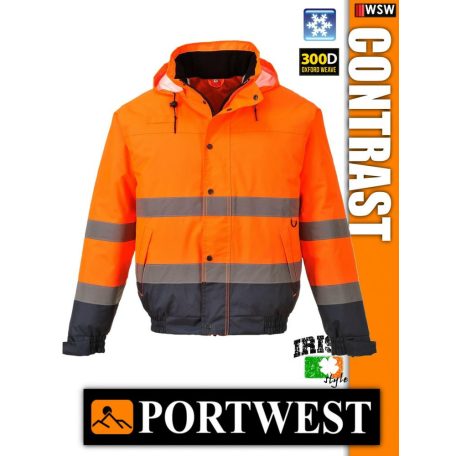 Portwest CONTRAST jólláthatósági bomber kabát - munkaruha
