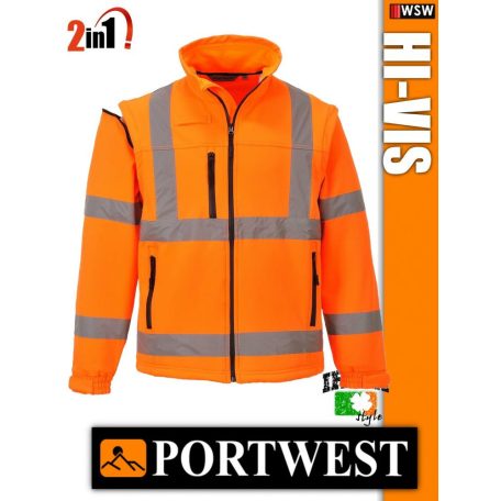 Portwest HI-VIS softshell jólláthatósági kabát - munkaruha