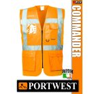 Portwest VEST-PORT COMMANDER jólláthatósági mellény - munkaruha